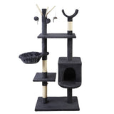 darrahopens Pet Care > Cat Supplies i.Pet Cat Tree 140cm Trees Scratching Post Scratcher Tower Condo House Furniture Wood