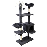 darrahopens Pet Care > Cat Supplies i.Pet Cat Tree 140cm Trees Scratching Post Scratcher Tower Condo House Furniture Wood