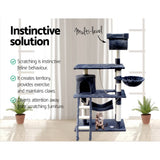 darrahopens Pet Care > Cat Supplies i.Pet Cat Tree 141cm Trees Scratching Post Scratcher Tower Condo House Furniture Wood