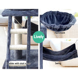 darrahopens Pet Care > Cat Supplies i.Pet Cat Tree 141cm Trees Scratching Post Scratcher Tower Condo House Furniture Wood