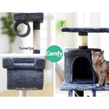 darrahopens Pet Care > Cat Supplies i.Pet Cat Tree 141cm Trees Scratching Post Scratcher Tower Condo House Furniture Wood