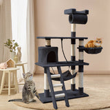 darrahopens Pet Care > Cat Supplies i.Pet Cat Tree 141cm Trees Scratching Post Scratcher Tower Condo House Furniture Wood