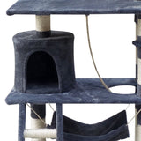darrahopens Pet Care > Cat Supplies i.Pet Cat Tree 141cm Trees Scratching Post Scratcher Tower Condo House Furniture Wood