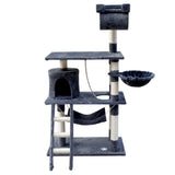 darrahopens Pet Care > Cat Supplies i.Pet Cat Tree 141cm Trees Scratching Post Scratcher Tower Condo House Furniture Wood
