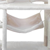 darrahopens Pet Care > Cat Supplies i.Pet Cat Tree 141cm Trees Scratching Post Scratcher Tower Condo House Furniture Wood Beige