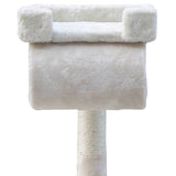 darrahopens Pet Care > Cat Supplies i.Pet Cat Tree 141cm Trees Scratching Post Scratcher Tower Condo House Furniture Wood Beige