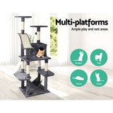 darrahopens Pet Care > Cat Supplies i.Pet Cat Tree 171cm Trees Scratching Post Scratcher Tower Condo House Furniture Wood