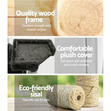 darrahopens Pet Care > Cat Supplies i.Pet Cat Tree 180cm Trees Scratching Post Scratcher Tower Condo House Furniture Wood