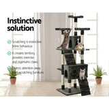darrahopens Pet Care > Cat Supplies i.Pet Cat Tree 180cm Trees Scratching Post Scratcher Tower Condo House Furniture Wood