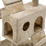 darrahopens Pet Care > Cat Supplies i.Pet Cat Tree 180cm Trees Scratching Post Scratcher Tower Condo House Furniture Wood Beige