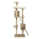 darrahopens Pet Care > Cat Supplies i.Pet Cat Tree 180cm Trees Scratching Post Scratcher Tower Condo House Furniture Wood Beige