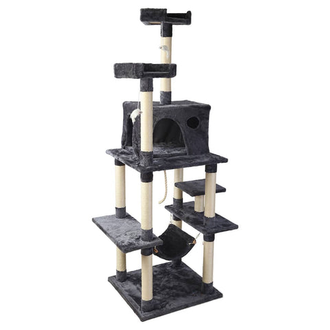 darrahopens Pet Care > Cat Supplies i.Pet Cat Tree 184cm Trees Scratching Post Scratcher Tower Condo House Furniture Wood