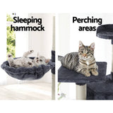 darrahopens Pet Care > Cat Supplies i.Pet Cat Tree 203cm Trees Scratching Post Scratcher Tower Condo House Furniture Wood