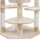 darrahopens Pet Care > Cat Supplies i.Pet Cat Tree 203cm Trees Scratching Post Scratcher Tower Condo House Furniture Wood Beige