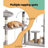 darrahopens Pet Care > Cat Supplies i.Pet Cat Tree Scratching Post Scratcher Tower Condo House Grey 135cm