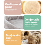 darrahopens Pet Care > Cat Supplies i.Pet Cat Tree Scratching Post Scratcher Tower Condo House Grey 135cm