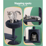 darrahopens Pet Care > Cat Supplies i.Pet Cat Tree Scratching Post Scratcher Tower Condo House Grey 94cm