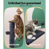 darrahopens Pet Care > Cat Supplies i.Pet Cat Tree Scratching Post Scratcher Tower Condo House Hanging toys Grey 105cm