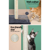 darrahopens Pet Care > Cat Supplies i.Pet Cat Tree Scratching Post Scratcher Tower Condo House Hanging toys Grey 105cm