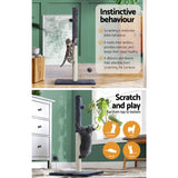 darrahopens Pet Care > Cat Supplies i.Pet Cat Tree Scratching Post Scratcher Tower Condo House Hanging toys Grey 105cm