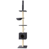 Darrahopens Pet Care > Cat Supplies i.Pet Cat Tree Tower Scratching Post Scratcher Floor to Ceiling Cats Bed 260cm