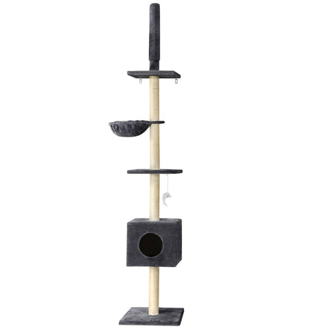 Darrahopens Pet Care > Cat Supplies i.Pet Cat Tree Tower Scratching Post Scratcher Floor to Ceiling Cats Bed 260cm