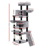 darrahopens Pet Care > Cat Supplies i.Pet Cat Tree Tower Scratching Post Scratcher Wood Condo House Play Bed 161cm