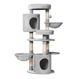 i.Pet Cat Tree Tower Scratching Post Scratcher Wood Condo House Toys Bed 123cm - Darrahopens