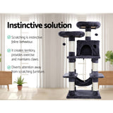 darrahopens Pet Care > Cat Supplies i.Pet Cat Tree Trees Scratching Post Scratcher Tower Condo House Furniture Wood