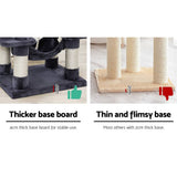 darrahopens Pet Care > Cat Supplies i.Pet Cat Tree Trees Scratching Post Scratcher Tower Condo House Furniture Wood