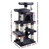 darrahopens Pet Care > Cat Supplies i.Pet Cat Tree Trees Scratching Post Scratcher Tower Condo House Furniture Wood