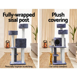 darrahopens Pet Care > Cat Supplies i.Pet Cat Tree Trees Scratching Post Scratcher Tower Condo House Grey 126cm