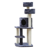darrahopens Pet Care > Cat Supplies i.Pet Cat Tree Trees Scratching Post Scratcher Tower Condo House Grey 126cm