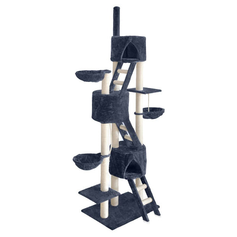 darrahopens Pet Care > Cat Supplies i.Pet Cat Tree Trees Scratching Post Scratcher Tower Condo House Grey 244cm