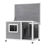 Darrahopens Pet Care > Cat Supplies i.Pet Dog Kennel House Large Wooden Outdoor Pet Kennels Indoor Puppy Cabin Log