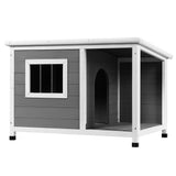 Darrahopens Pet Care > Cat Supplies i.Pet Dog Kennel House Large Wooden Outdoor Pet Kennels Indoor Puppy Cabin Log