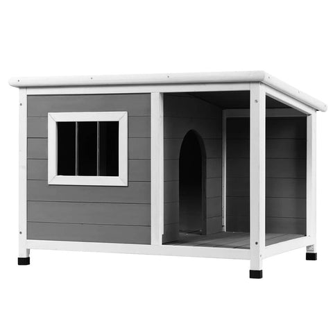 Darrahopens Pet Care > Cat Supplies i.Pet Dog Kennel House Large Wooden Outdoor Pet Kennels Indoor Puppy Cabin Log