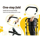 Darrahopens Pet Care > Cat Supplies i.Pet Pet Stroller Dog Pram Large Cat Carrier Travel Foldable 4 Wheels Double