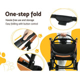 Darrahopens Pet Care > Cat Supplies i.Pet Pet Stroller Dog Pram Large Cat Carrier Travel Pushchair Foldable 4 Wheels