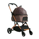 Darrahopens Pet Care > Cat Supplies i.Pet Pet Stroller Dog Pram Large Cat Carrier Travel Pushchair Foldable 4 Wheels