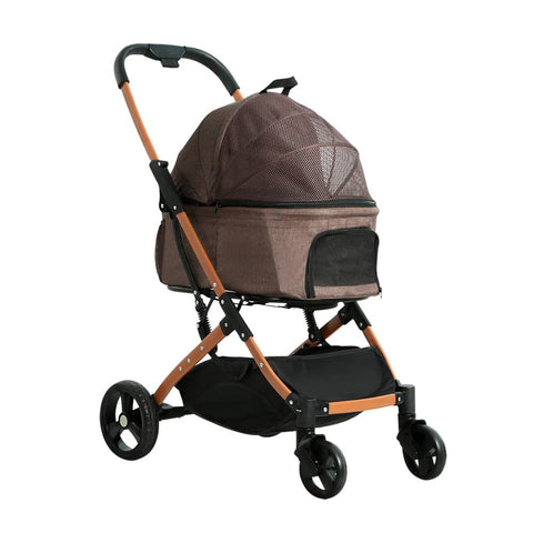 Darrahopens Pet Care > Cat Supplies i.Pet Pet Stroller Dog Pram Large Cat Carrier Travel Pushchair Foldable 4 Wheels