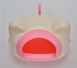 Darrahopens Pet Care > Cat Supplies Medium Hooded Cat Toilet Litter Box Tray House With Scoop Pink