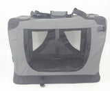 Darrahopens Pet Care > Cat Supplies Medium Portable Foldable Dog Cat Puppy Rabbit Soft Crate Carrier-Grey