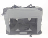 Darrahopens Pet Care > Cat Supplies Medium Portable Foldable Dog Cat Puppy Rabbit Soft Crate Carrier-Grey