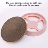 Darrahopens Pet Care > Cat Supplies Pawfriends Cat Claw Plate Wear-Resistant Replaceable Round Corrugated Paper Pet Toy