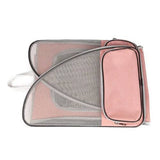 darrahopens Pet Care > Cat Supplies Pet Carrier Bag Cat Dog Breathable Double Shoulder Backpack Travel Outdoor Pink