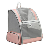 darrahopens Pet Care > Cat Supplies Pet Carrier Bag Cat Dog Breathable Double Shoulder Backpack Travel Outdoor Pink
