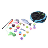 Darrahopens Pet Care > Cat Supplies Pet Cat Toys Tri-Tunnel Collapsible Tent Training Play Kitten Rabbit Tubes