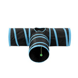 Darrahopens Pet Care > Cat Supplies Pet Cat Toys Tri-Tunnel Collapsible Tent Training Play Kitten Rabbit Tubes