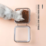 Darrahopens Pet Care > Cat Supplies Pet Dog Cat Puppy Food Water Bowls Feeding Dishes 2 Large Bowl Dishwasher Safe